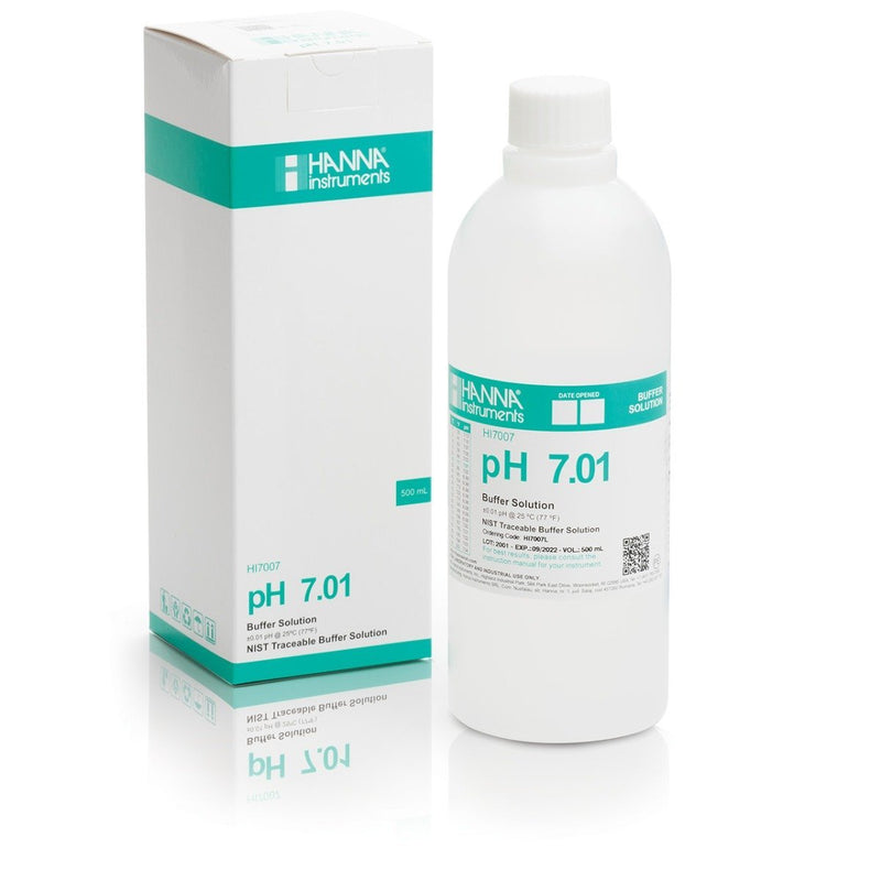 Hanna Buffer Solution HI7007L pH7 (500 ml) - Indoor Farmer