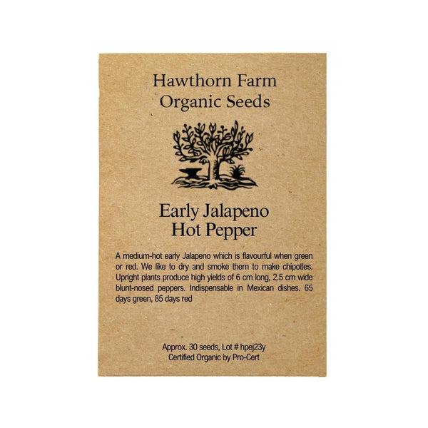 Hot Peppers - Early Jalapeno Seeds 30 Seed Packet - Indoor Farmer