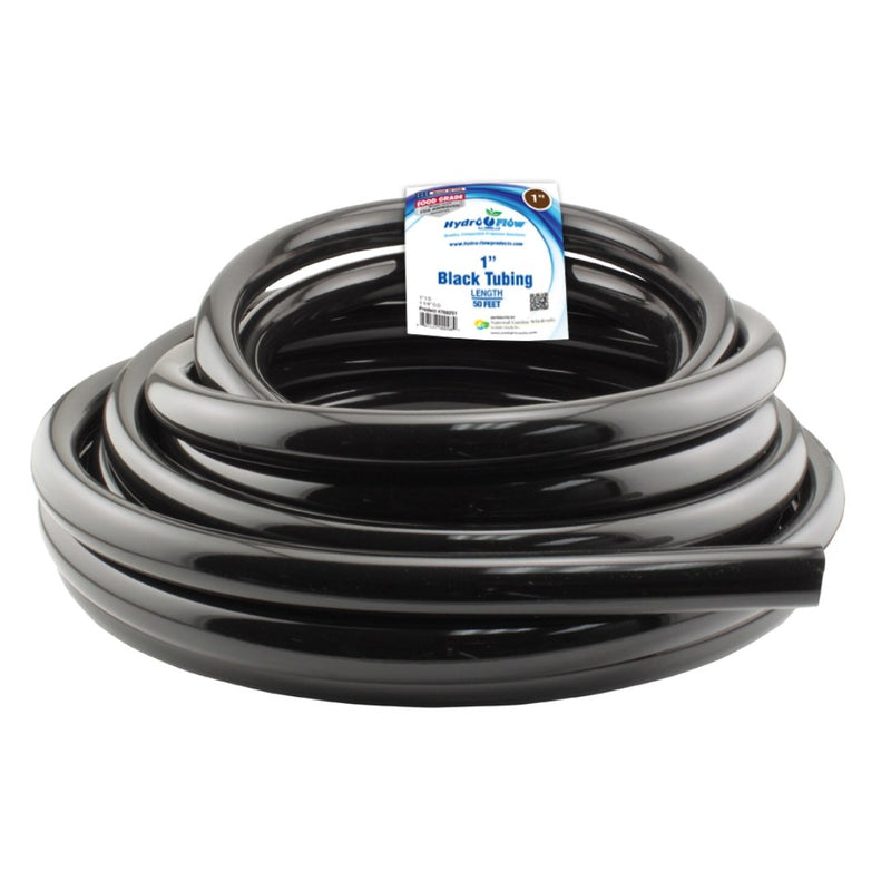 Hydro Flow Premium Black Vinyl Tubing 1.0" ID (1.25" OD) - Indoor Farmer