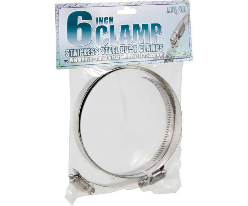 Hydrofarm Stainless Steel Duct Clamps 6" - Indoor Farmer