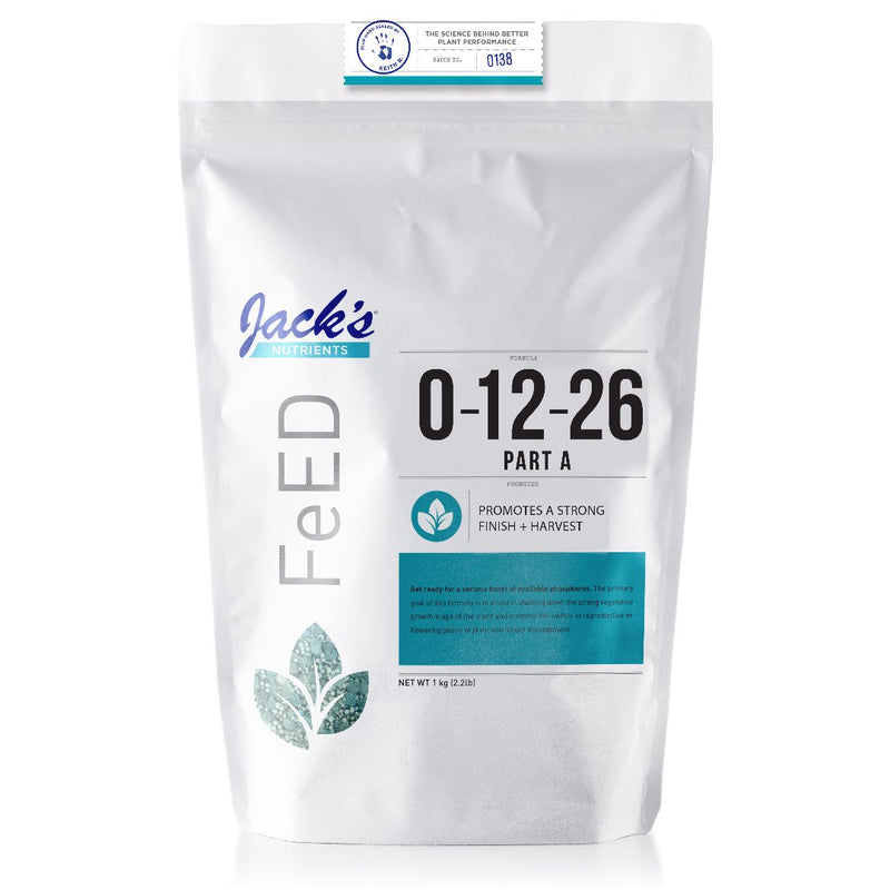 Jack's Nutrients PART A (0 - 12 - 26) 1KG (2.2LB) - Indoor Farmer