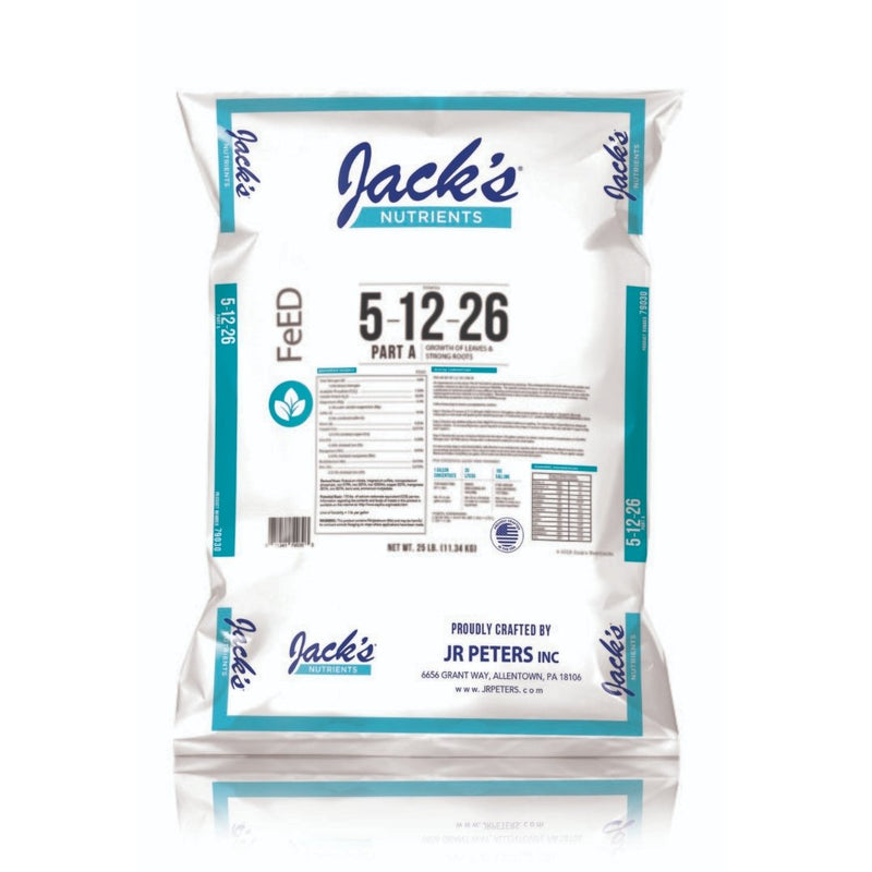 Jack's Nutrients PART A (5 - 12 - 26) 11.3KG (25LB) - Indoor Farmer