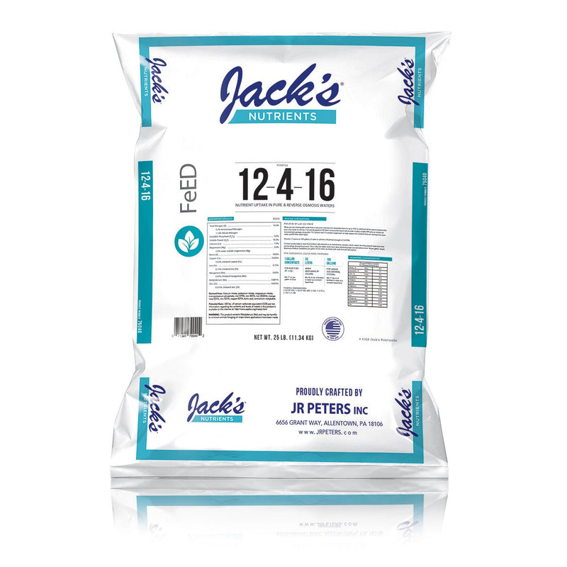 Jack's Nutrients RO Water (12 - 4 - 16) 11KG (25LB) - Indoor Farmer