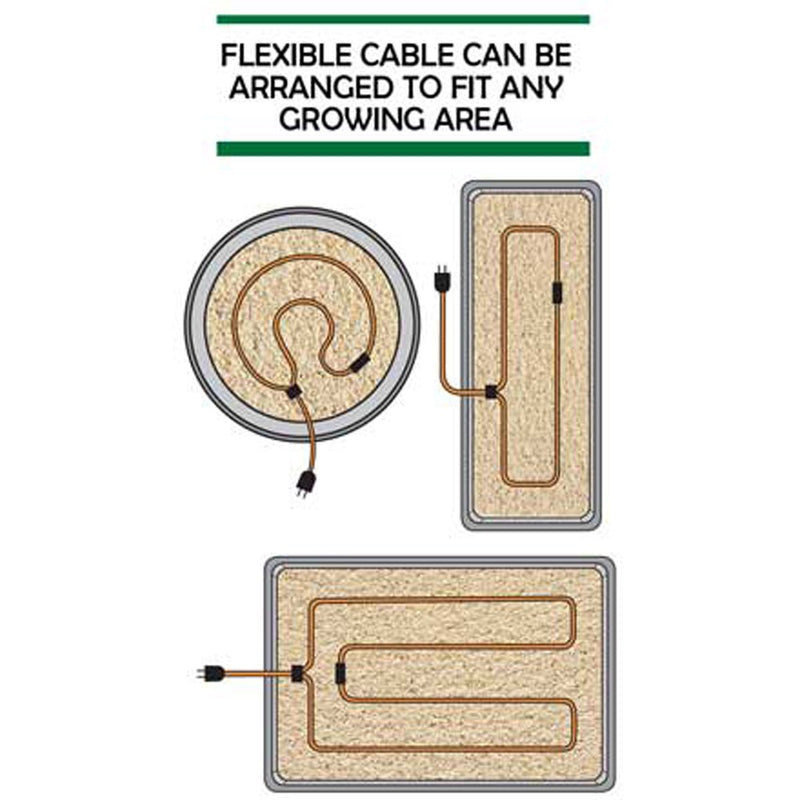 Jump Start Soil Heating Cable 24 FT (Heats 6 Sq Ft) - Indoor Farmer