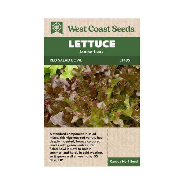 Lettuce - Red Salad Bowl Lettuce Seeds 0.5g (Approx. 950 seeds) - Indoor Farmer