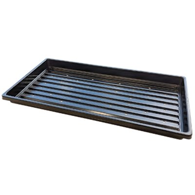 Mondi Shallow Microgreen/Propagation Tray Black No Holes - Indoor Farmer