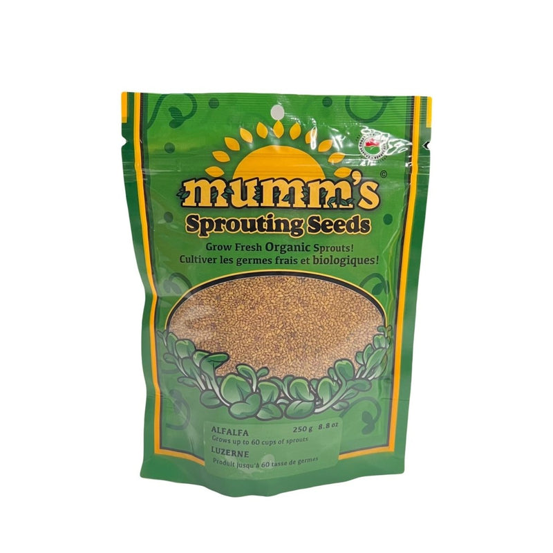 Mumm's Sprouting Seeds Alfalfa 250g - Indoor Farmer