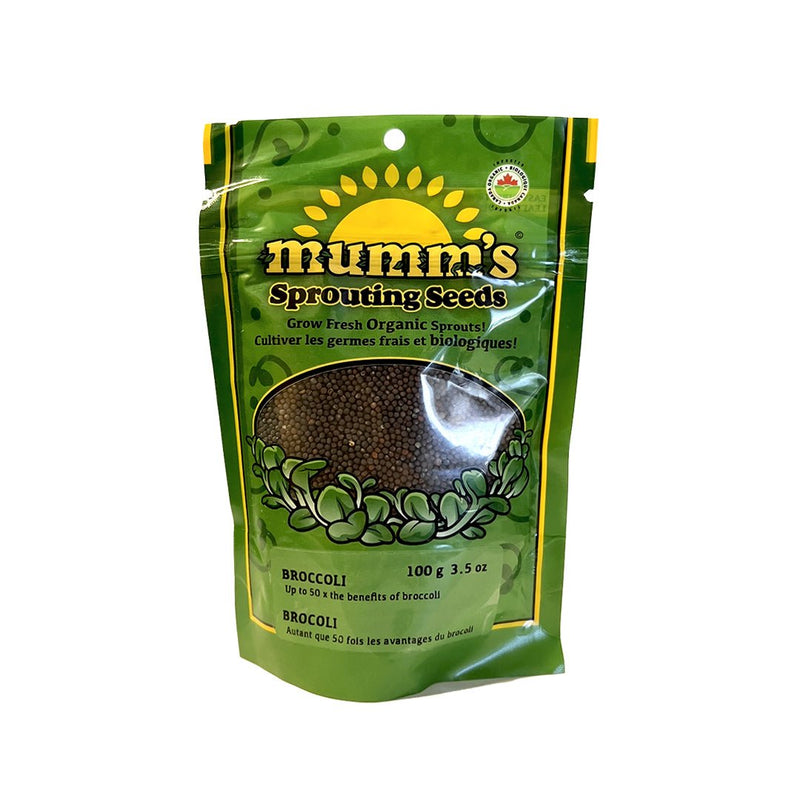 Mumm's Sprouting Seeds Broccoli 100g - Indoor Farmer