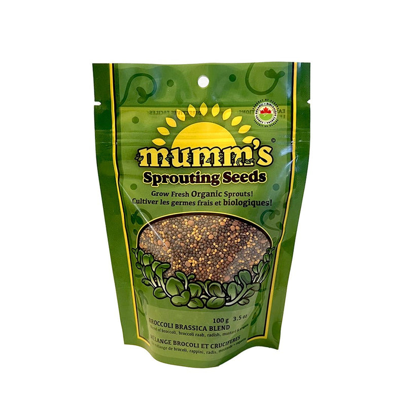 Mumm's Sprouting Seeds Broccoli Brassica Blend 100g - Indoor Farmer