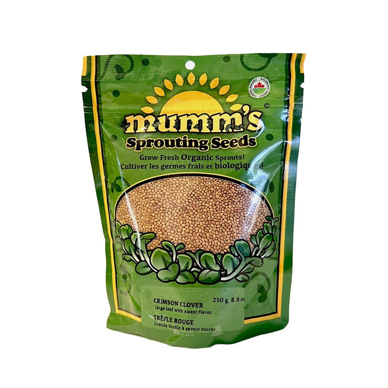 Mumm's Sprouting Seeds Crimson Clover 250g - Indoor Farmer