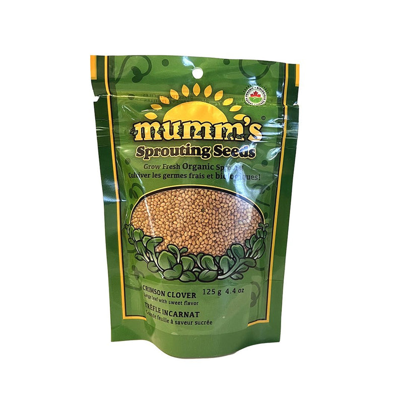 Mumm's Sprouting Seeds Crimson Clover 125g - Indoor Farmer