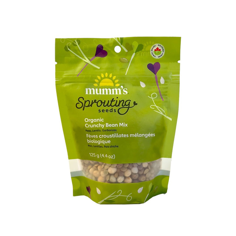 Mumm's Sprouting Seeds Crunchy Bean Mix 125g - Indoor Farmer