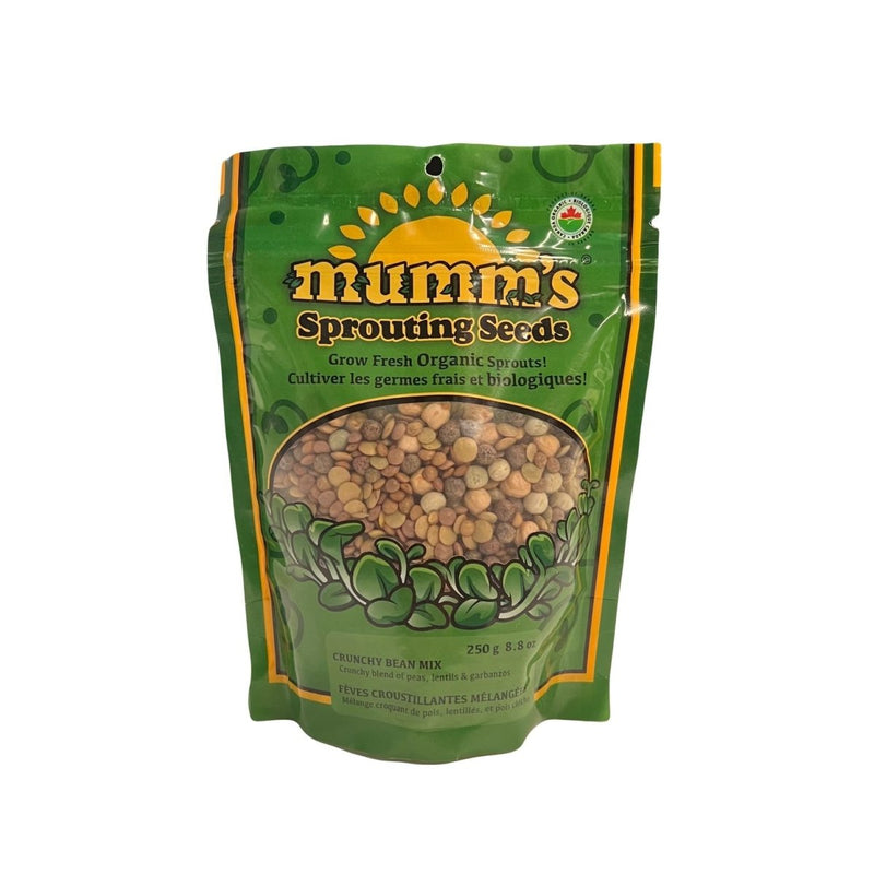 Mumm's Sprouting Seeds Crunchy Bean Mix 250g - Indoor Farmer