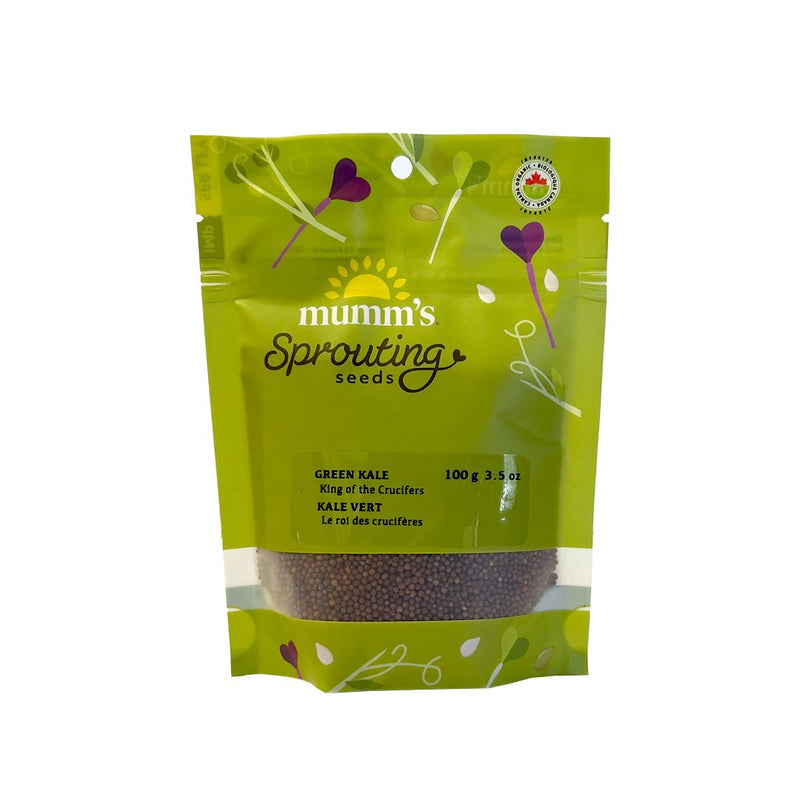 Mumm's Sprouting Seeds Green Kale 100g - Indoor Farmer