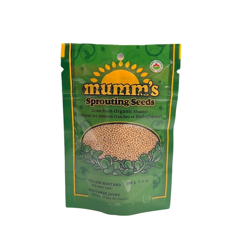 Mumm's Sprouting Seeds Mustard Yellow 100g - Indoor Farmer