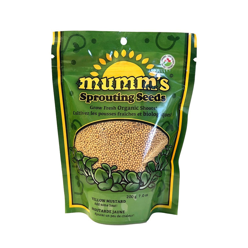 Mumm's Sprouting Seeds Mustard Yellow 200g - Indoor Farmer