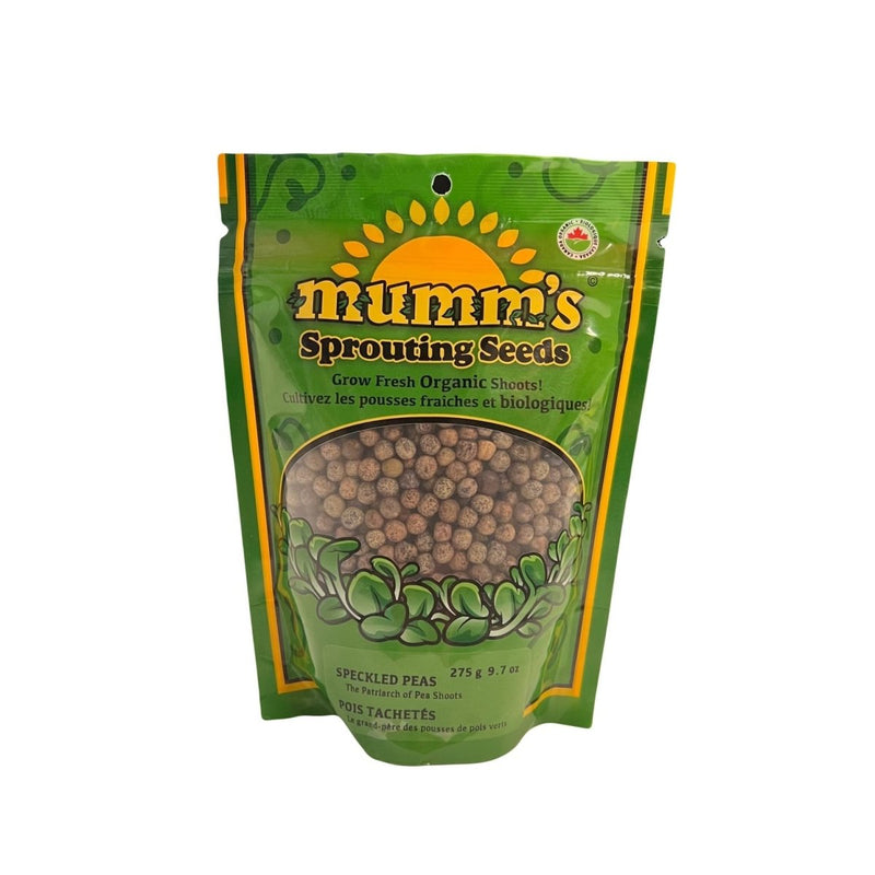 Mumm's Sprouting Seeds Speckled Peas 275g - Indoor Farmer