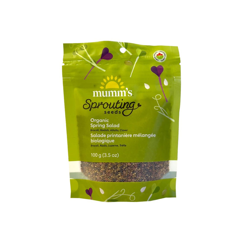 Mumm's Sprouting Seeds Spring Salad Mix 100g - Indoor Farmer