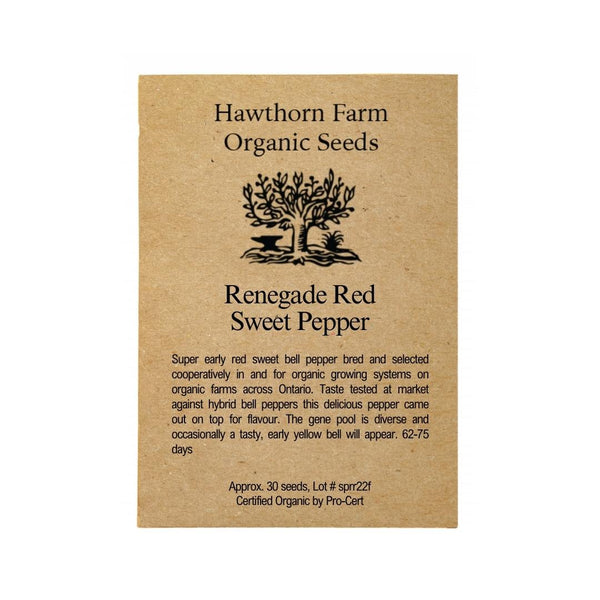 Peppers - Renegade Red Seeds 30 Seed Packet - Indoor Farmer