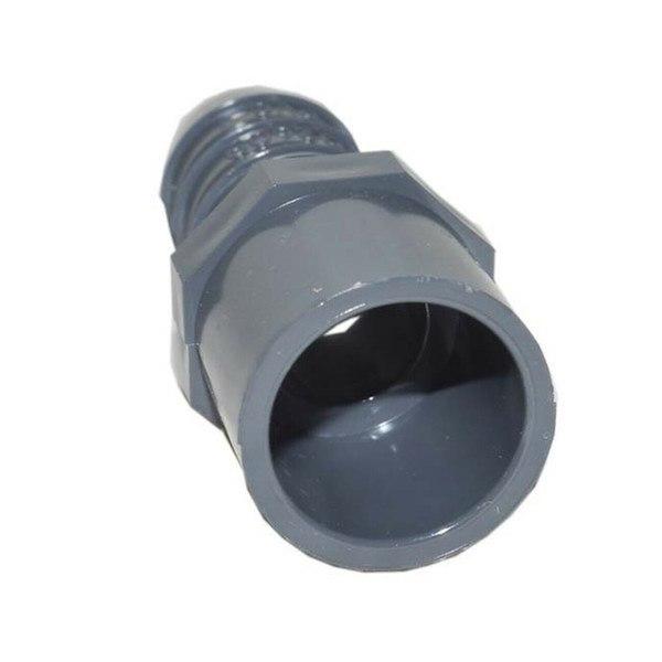 PVC Insert Fitting Adapter - 1'' Slip x 1'' Barb (For Floraflex 1" QDPS) - Indoor Farmer