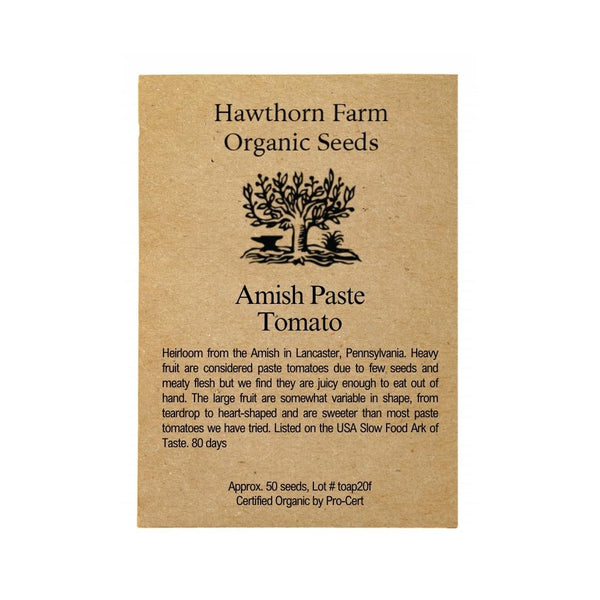 Tomatoes - Amish Paste Seeds 50 Seed Packet - Indoor Farmer