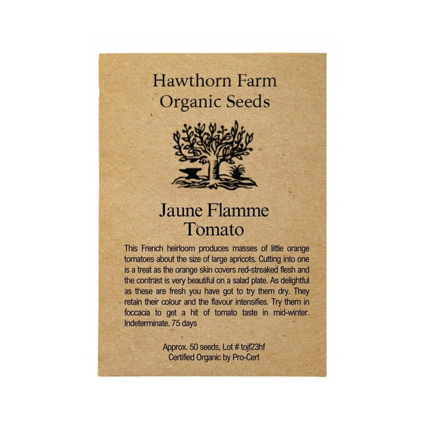 Tomatoes - Jaune Flamme Seeds 50 Seed Packet - Indoor Farmer