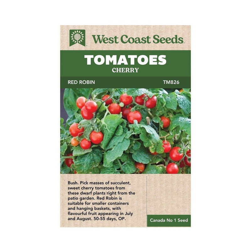 Tomatoes - Red Robin Cherry Tomato Seeds Approx. 15 seeds - Indoor Farmer